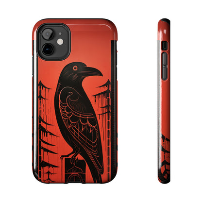 Mystic Totem: Northwest Native American Tribal Raven | Cultural Heritage iPhone Case