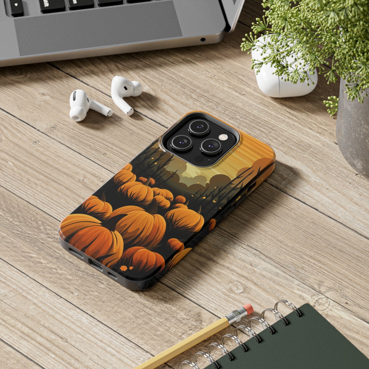 Halloween Fall Pumpkins iPhone Case | Embrace the Spooky Autumn Vibes