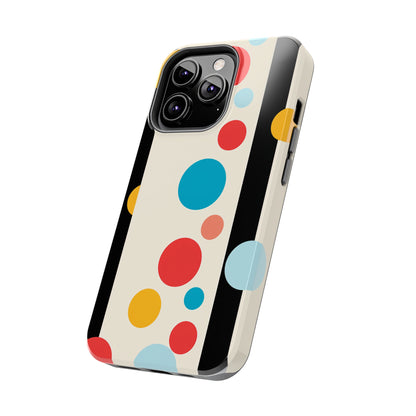 Classic Meets Creative: Abstract Polka Dots Tough Case for iPhone