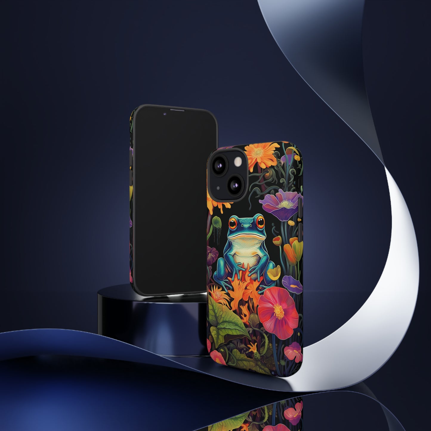 Floral Frogs Elegance Phone Case for Google Pixel, iPhone & Samsung Galaxy