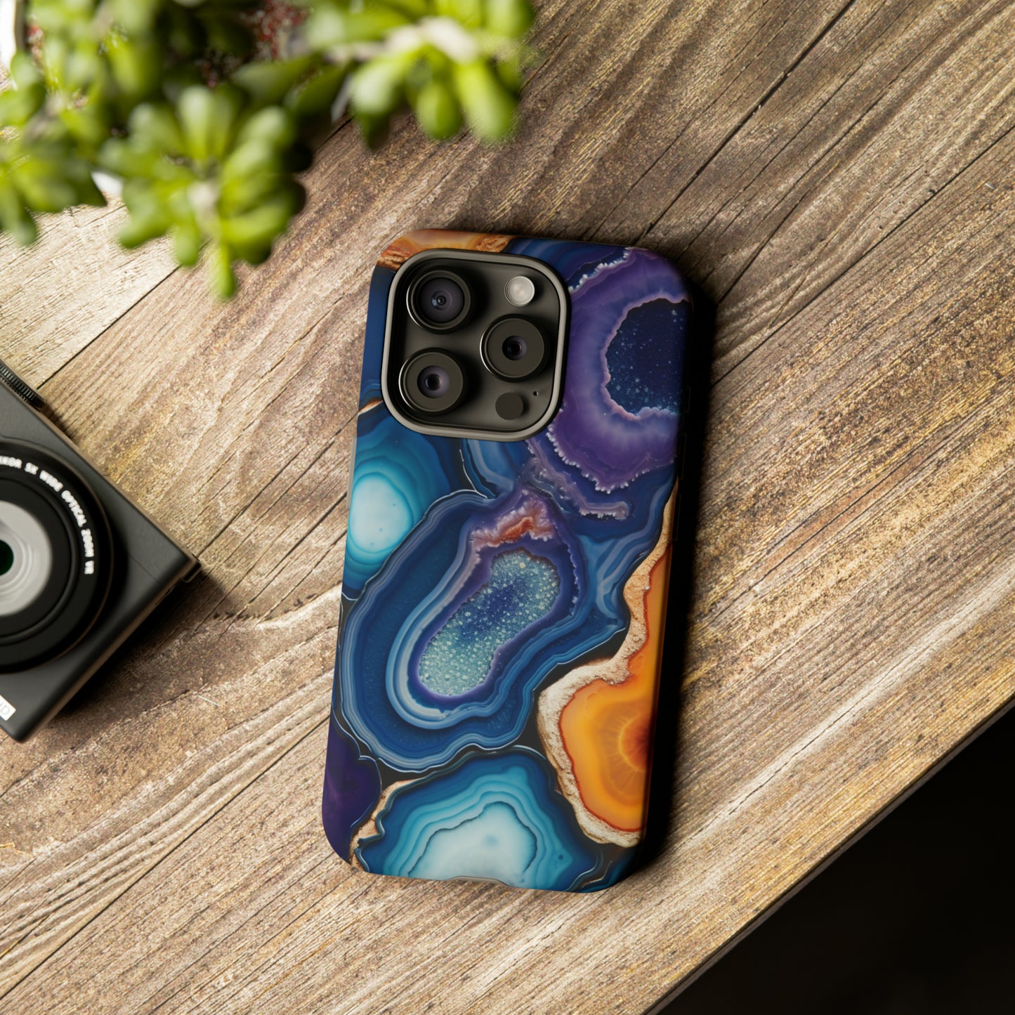 Agate Slice Geode Elegance: Natural Beauty Phone Case