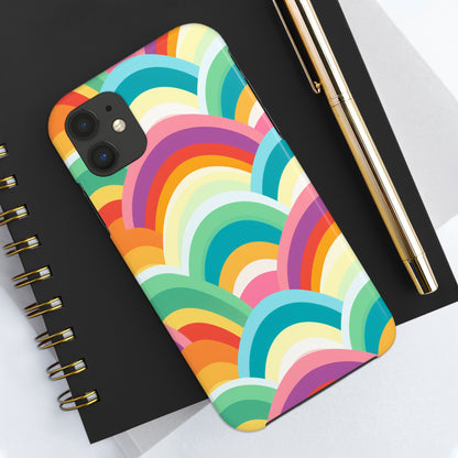 Rainbow Tough iPhone Case | Embrace Vibrant Style and Reliable Protection