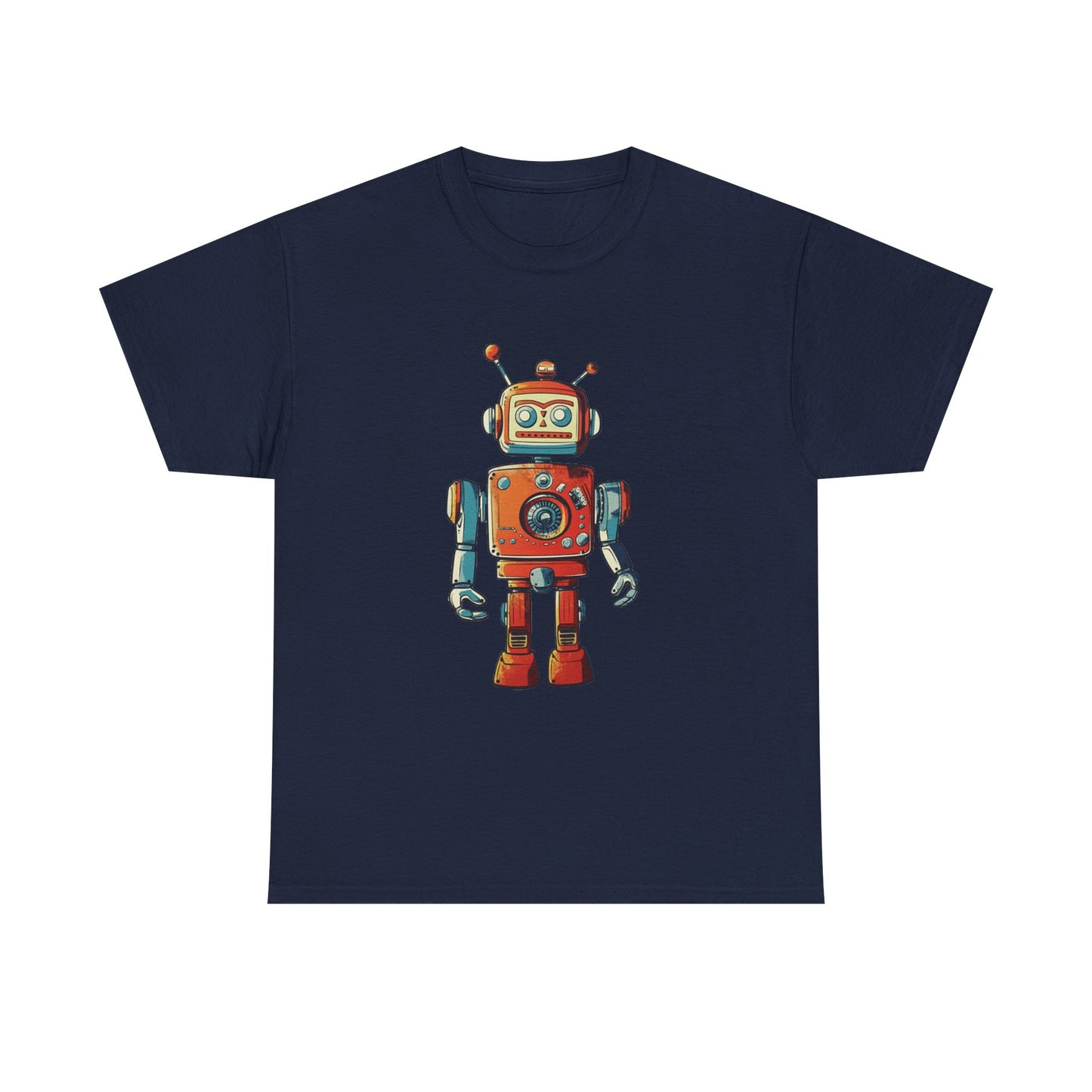 Vintage 60s Robot Toy Sci Fi T Shirt Retro Space Nerd Tee