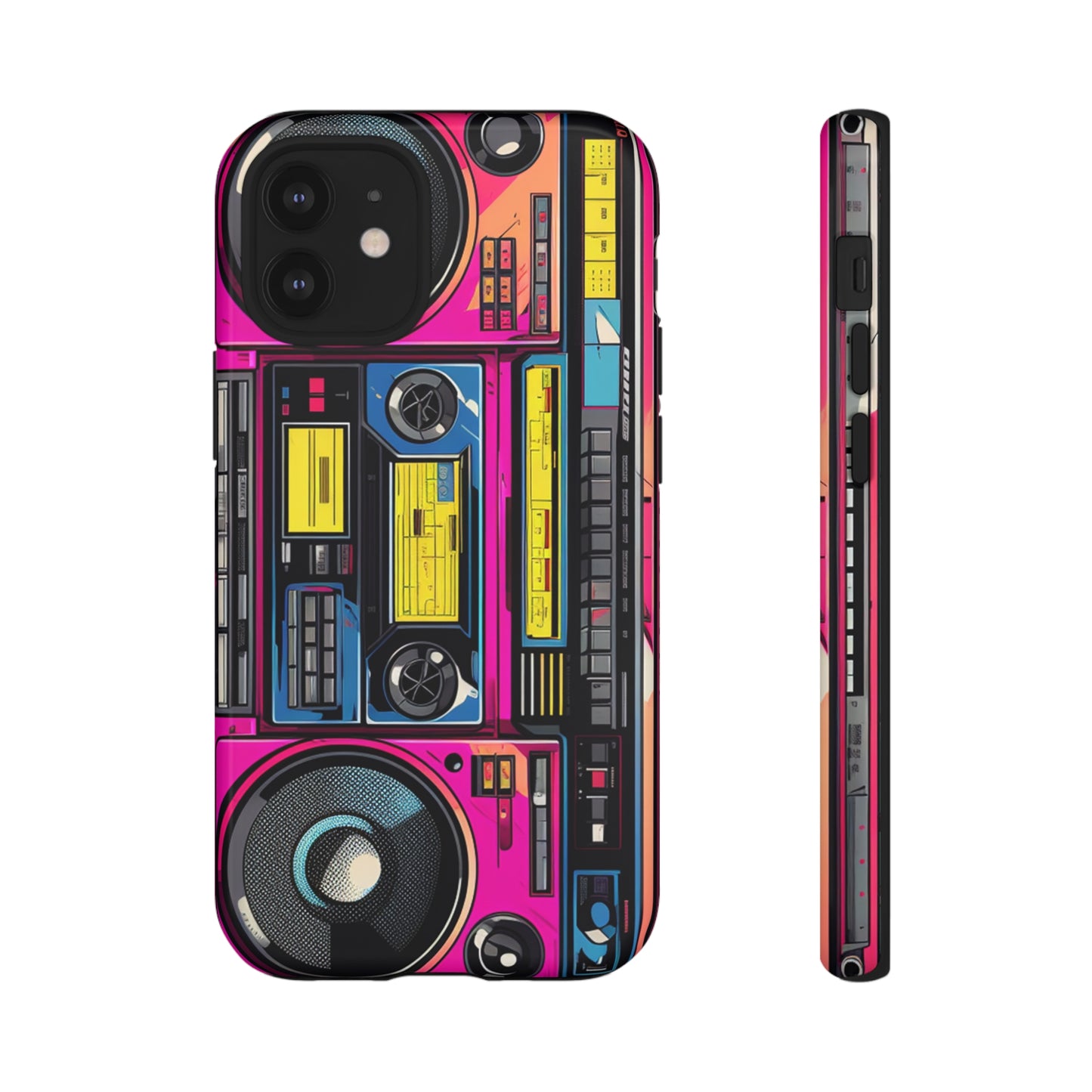 Boombox Hip Hop Music iPhone Case | Embrace Retro Vibes with Urban Beats for Google Pixel, iPhone, and Samsung Cases