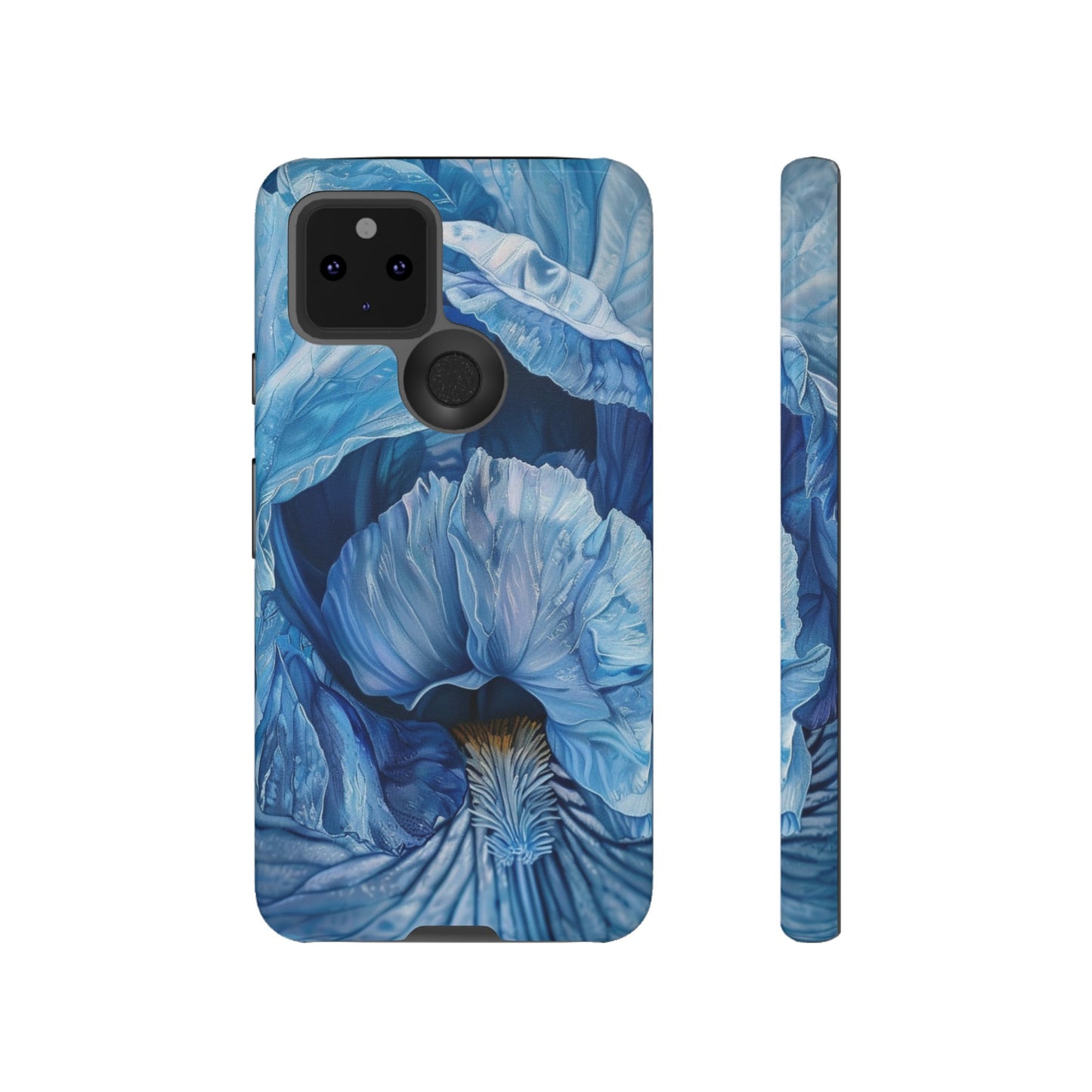 Floral Blue Iris Oil Painting Flower Phone Case