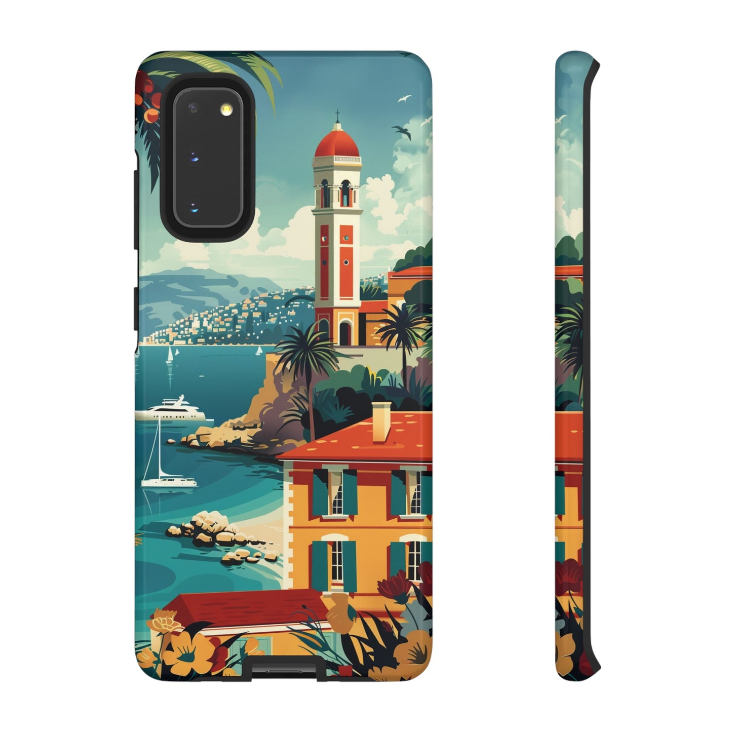 Midcentury French Riviera Landscape Painting Phone Case