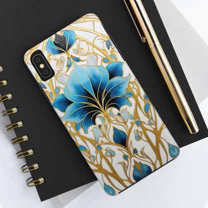 Floral Elegance: Art Deco Stained Glass iPhone Case | Vintage Glamour in Modern Protection iPhone Case for Models 11 through 14 Pro Max