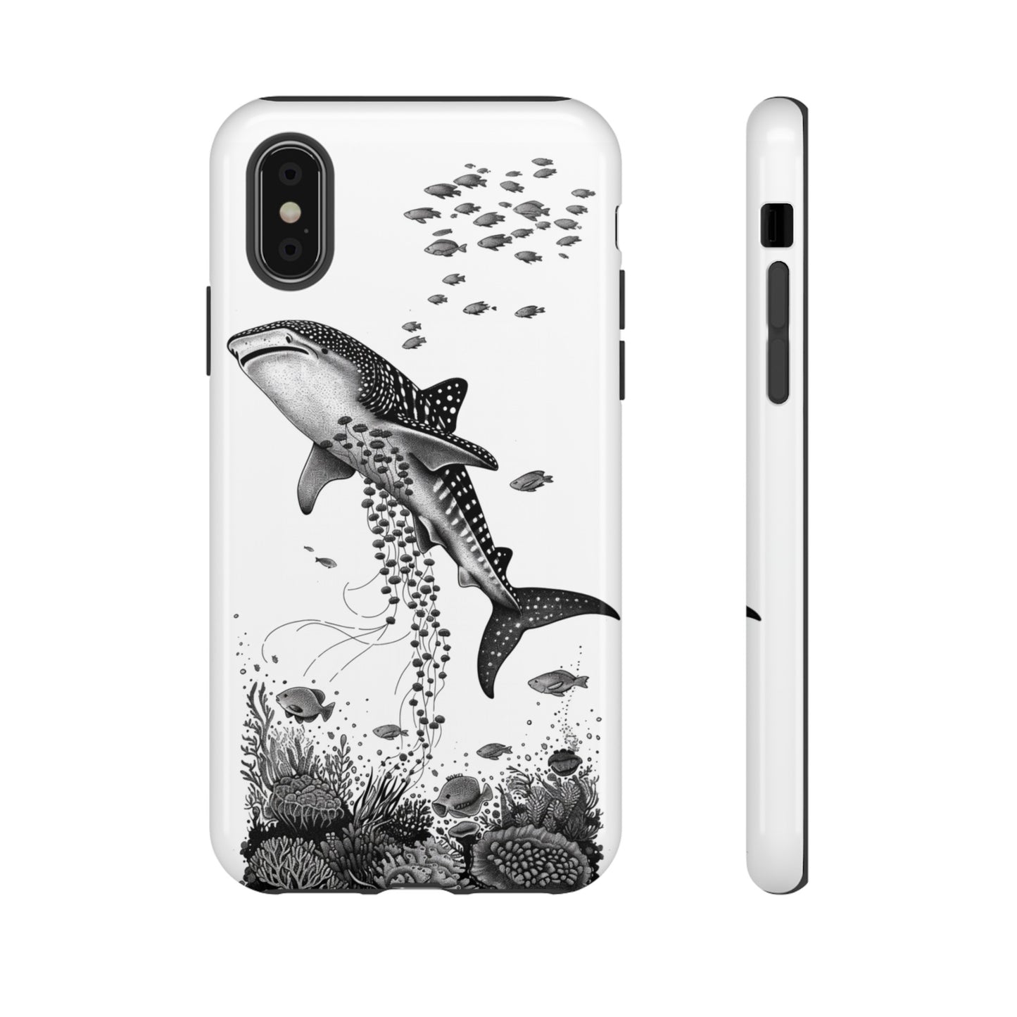 Whale Shark, Turtle, Manta Ray Phone Case