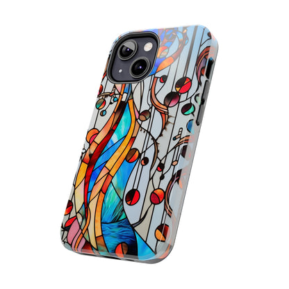 Golden Era Elegance: Art Deco Stained Glass iPhone Case | Vintage Glamour in Modern Protection