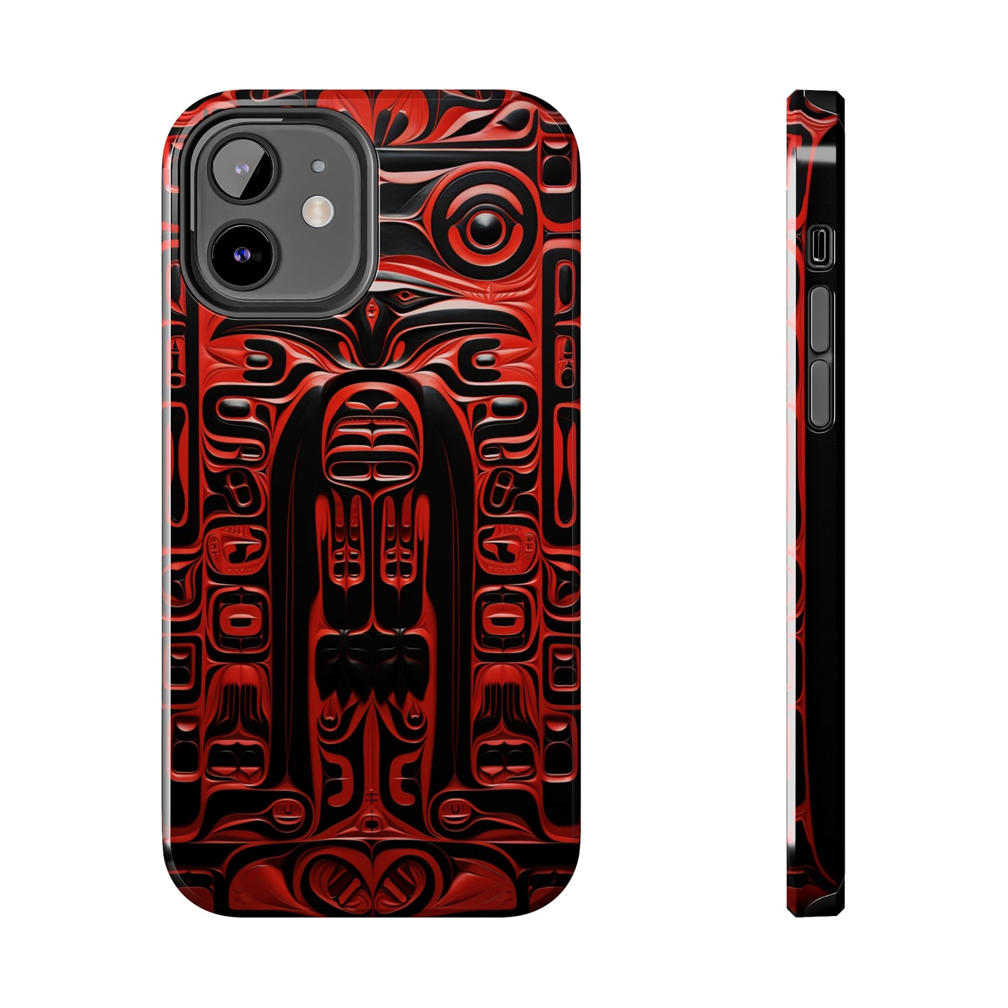 Raven Totems: Northwest Native American Carving | Heritage iPhone Case