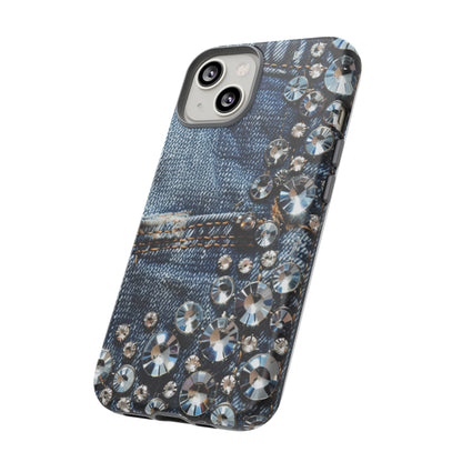 Blue Jean Queen Rhinestone Bling Phone Case