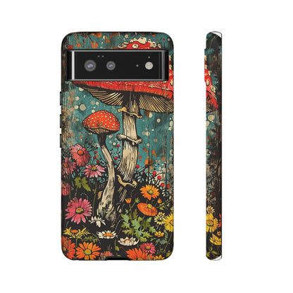 Trippy Magic Mushroom Retro Art Phone Case