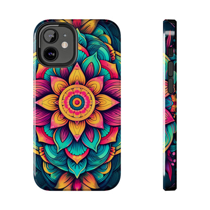 Cosmic Harmony: Rainbow Mandala | Spiritual Symmetry iPhone Case