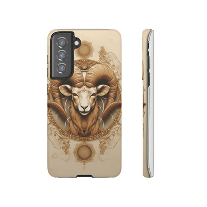 Aries Astrology Stained Glass Phone Case