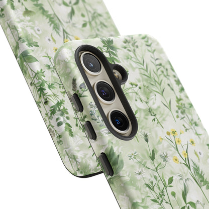 Floral Sage Green Wildflower Phone Case