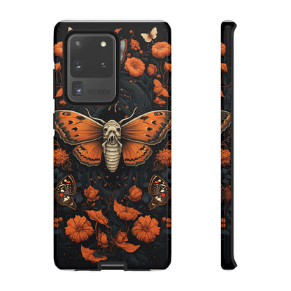 Eerie Elegance Halloween Goth Moth Phone Cover