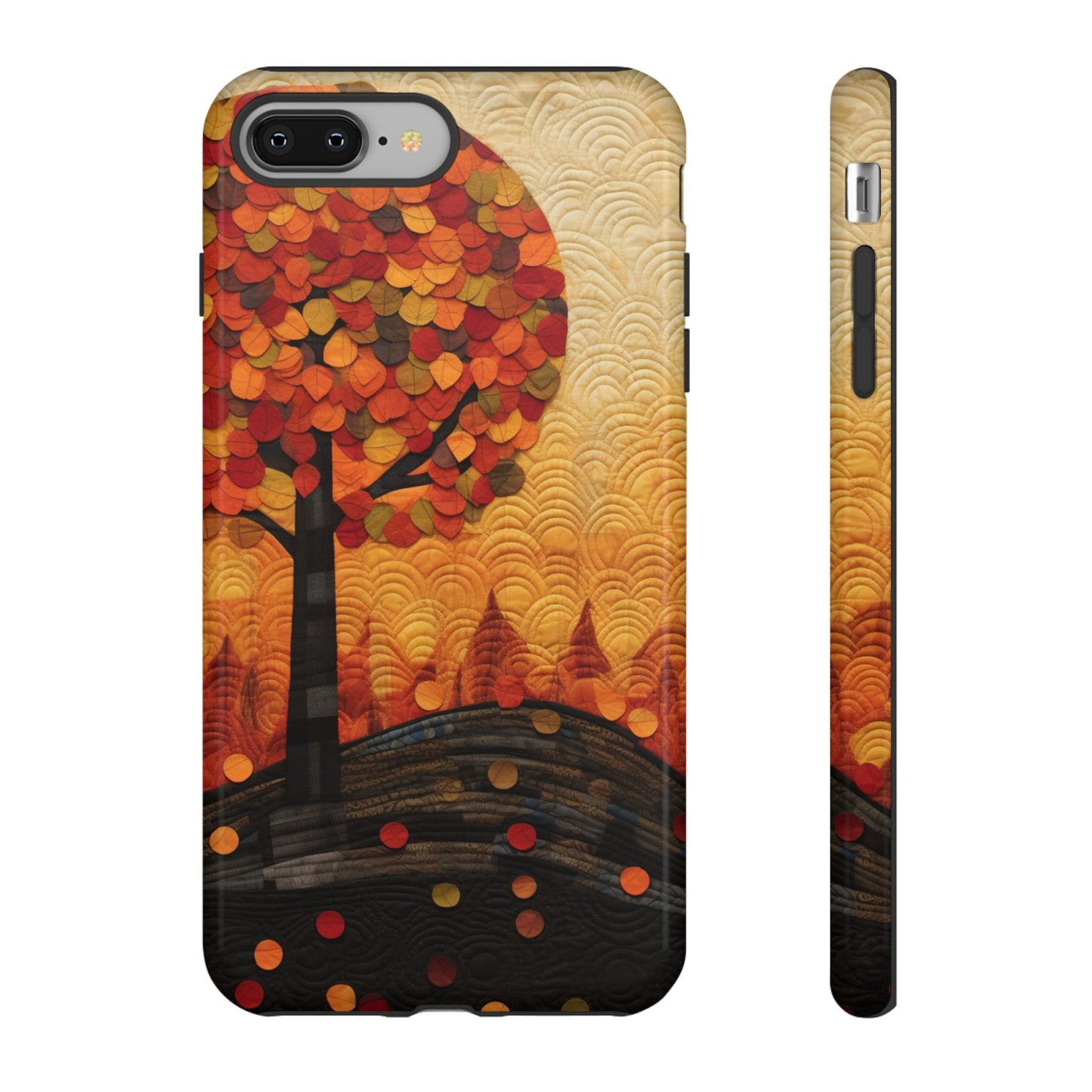 Autumn iPhone Case, Forest Embroidered Style Phone Case