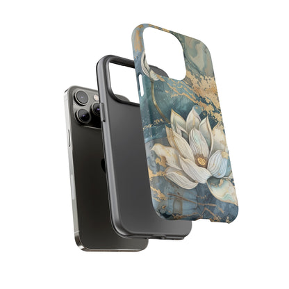 Zen Lotus Gold Floral Phone Case