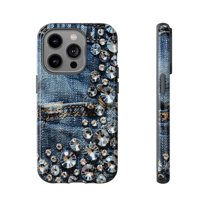 Blue Jean Queen Rhinestone Bling Phone Case