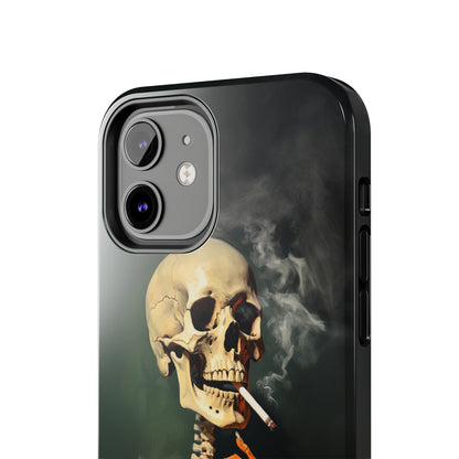 Smoking Skull iPhone Case | Edgy Style with a Mysterious Vibe for iPhone 11, 12, 13, 14, SE 2020 & Mor