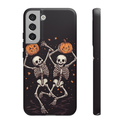 Dancing Skeletons with Jack-o'-Lanterns Phone Cover