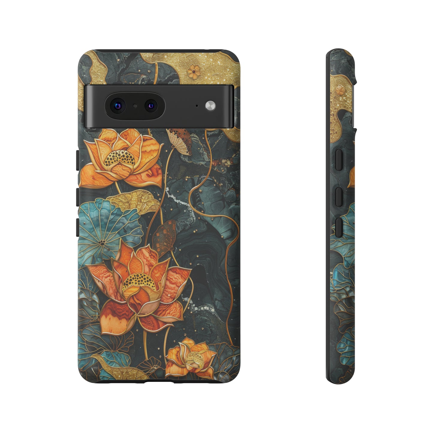 Chiyogami Floral Scroll Work Phone Case