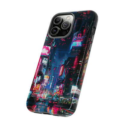 Cyberpunk Tokyo Cityscape Phone Case