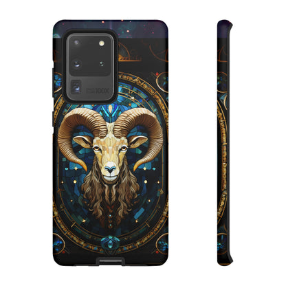 Aries Astrology Stained Glass Design Phone Case