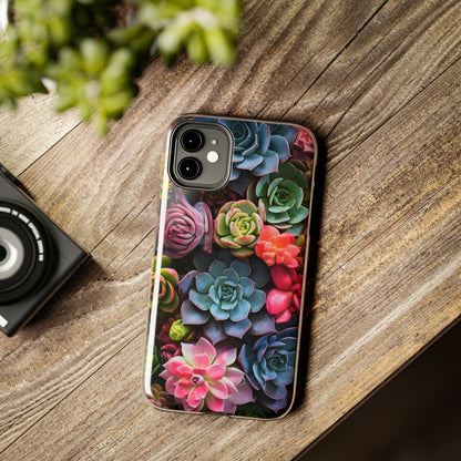 Succulent Desert Cactus Floral iPhone Case | Embrace the Beauty of Arid Elegance