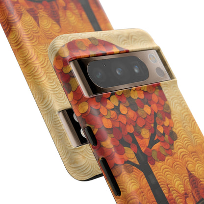 Autumn iPhone Case, Forest Embroidered Style Phone Case