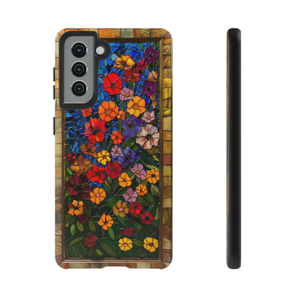 Gustav Klimt Style Flower Garden Painting Phone Case for iPhone 15, 14, Pro Max, 13, 12 & Samsung Galaxy S23, S22, S21, Google Pixel