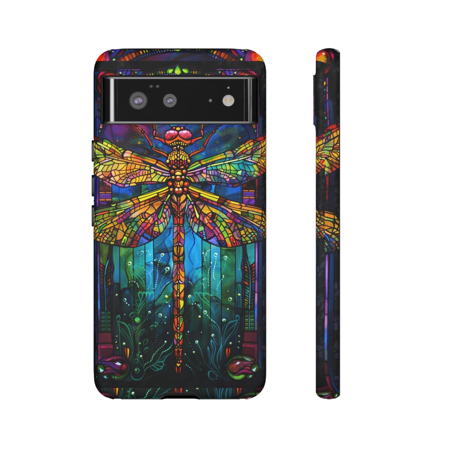 Art Deco Stained Glass Dragonfly Phone Cover