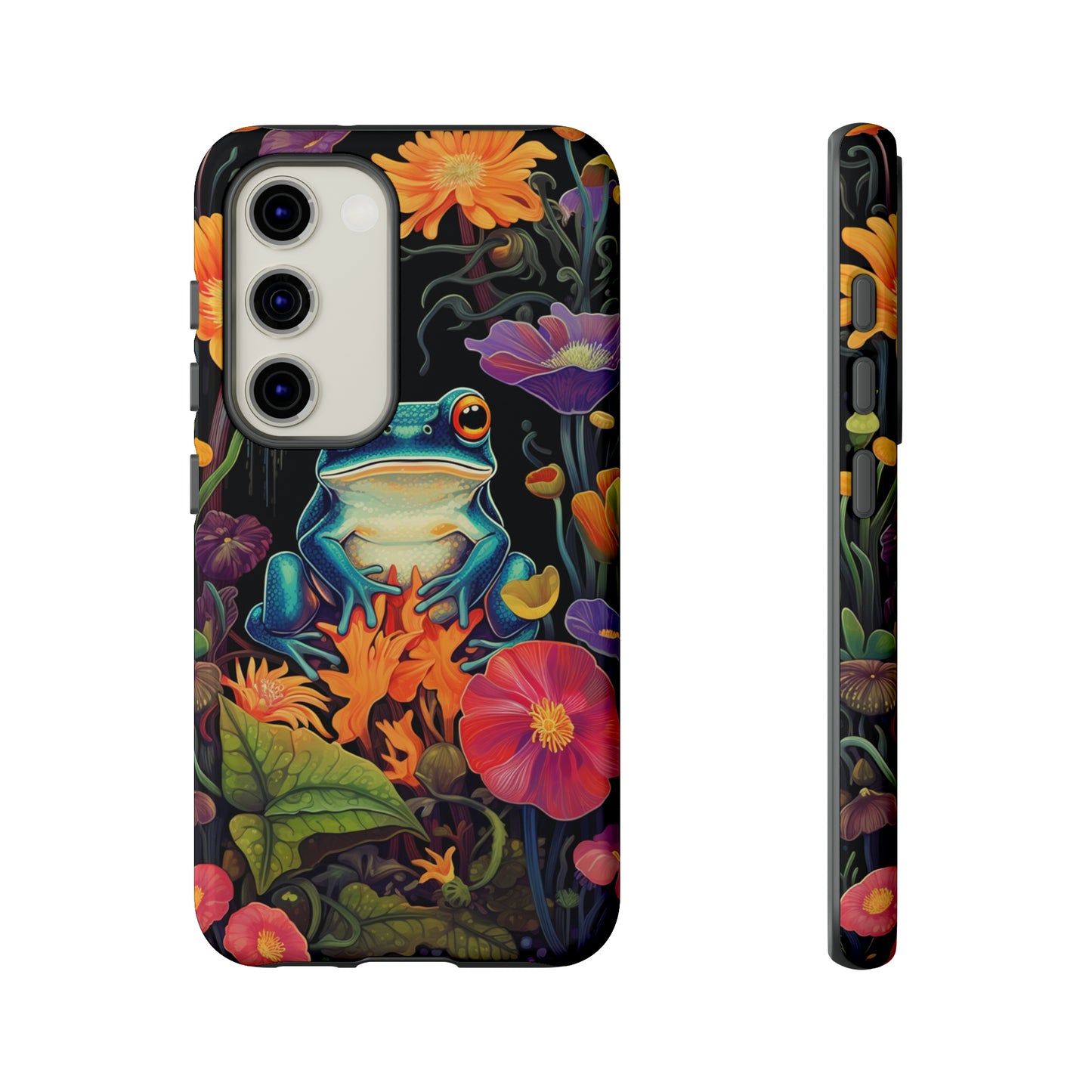 Floral Frogs Elegance Phone Case for Google Pixel, iPhone & Samsung Galaxy