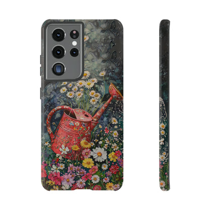 Flowers and Watering Can Floral Oil Painting Phone Case