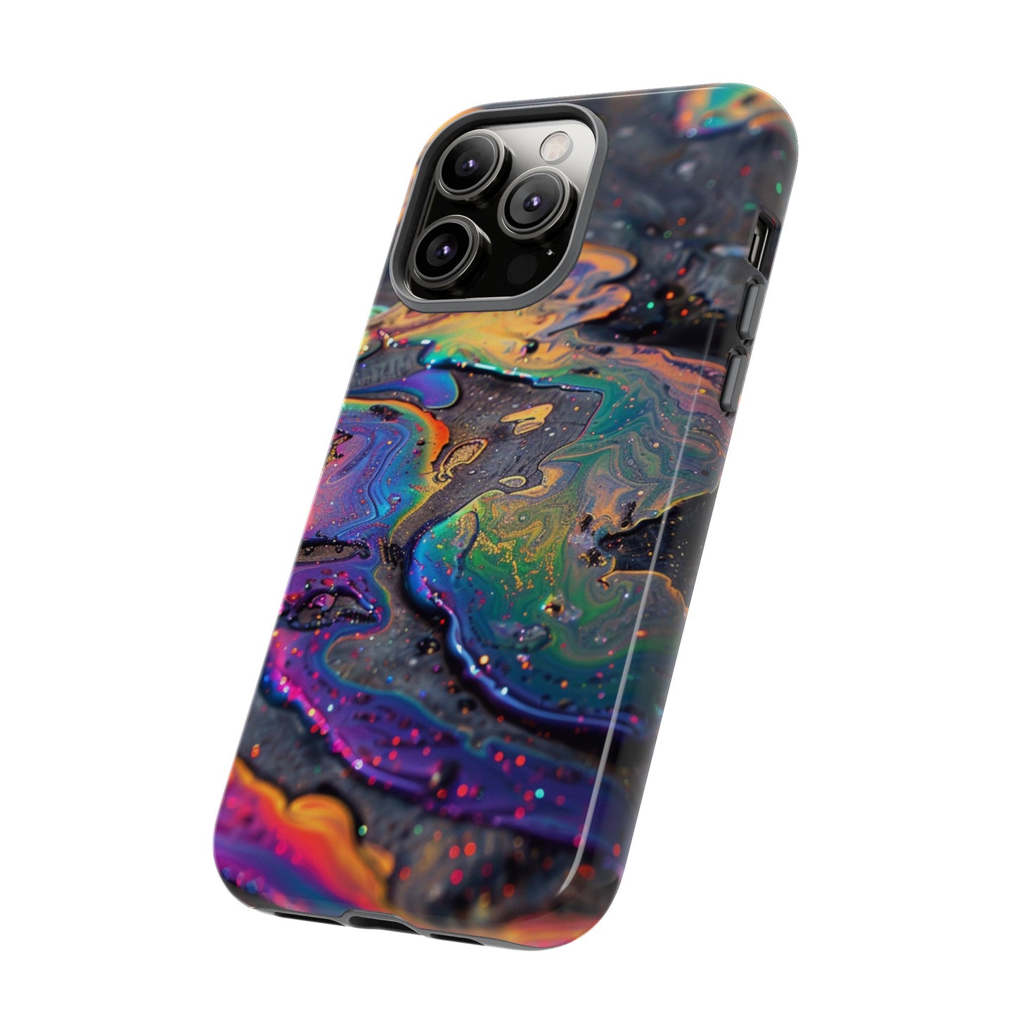 Opalescent Marbled Holographic Print Phone Case