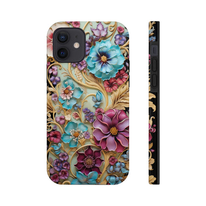 Color Splash Plastic Flower Tough iPhone Case | Vibrant Phone Cover