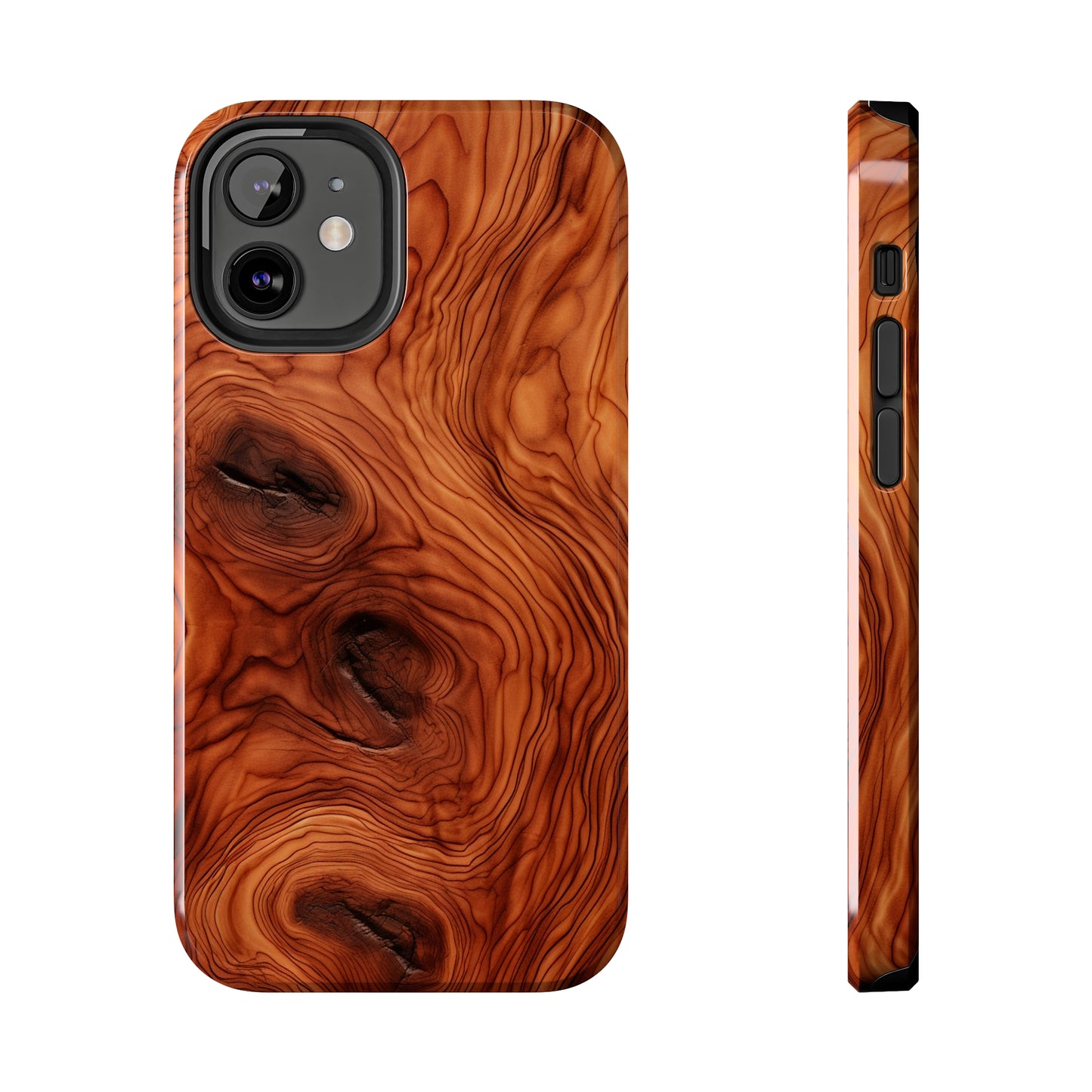 Elegant Timber: Faux Oak Wood Pattern | Dazzling Nature-Inspired iPhone Case