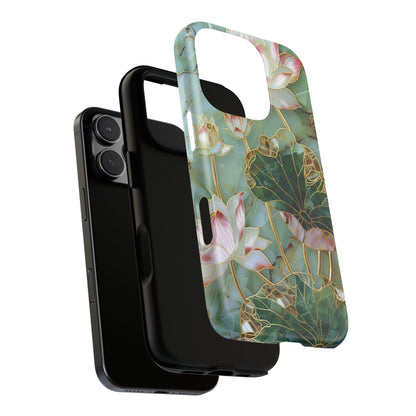 Elegant Floral Phone Case - Tough Cases with Lotus Design