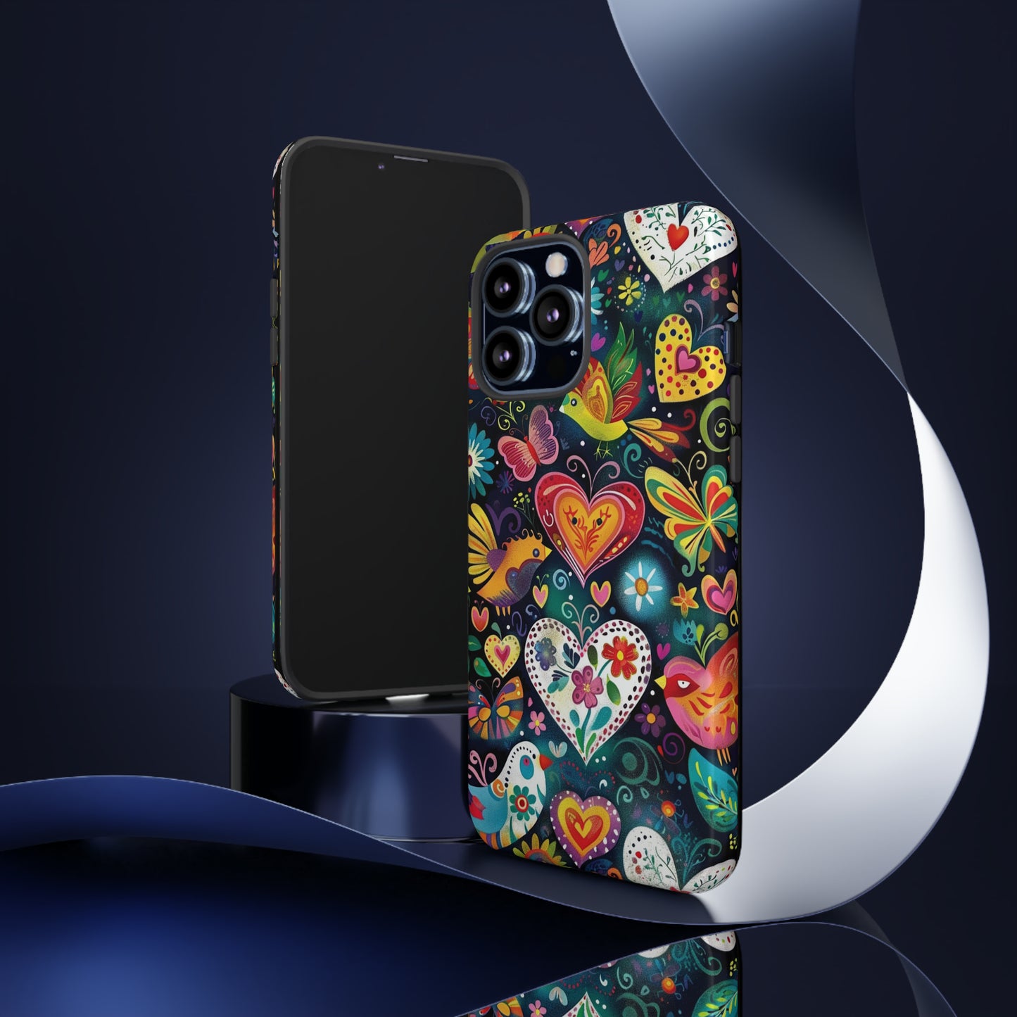 Floral Butterfly Magic Hearts Phone Case