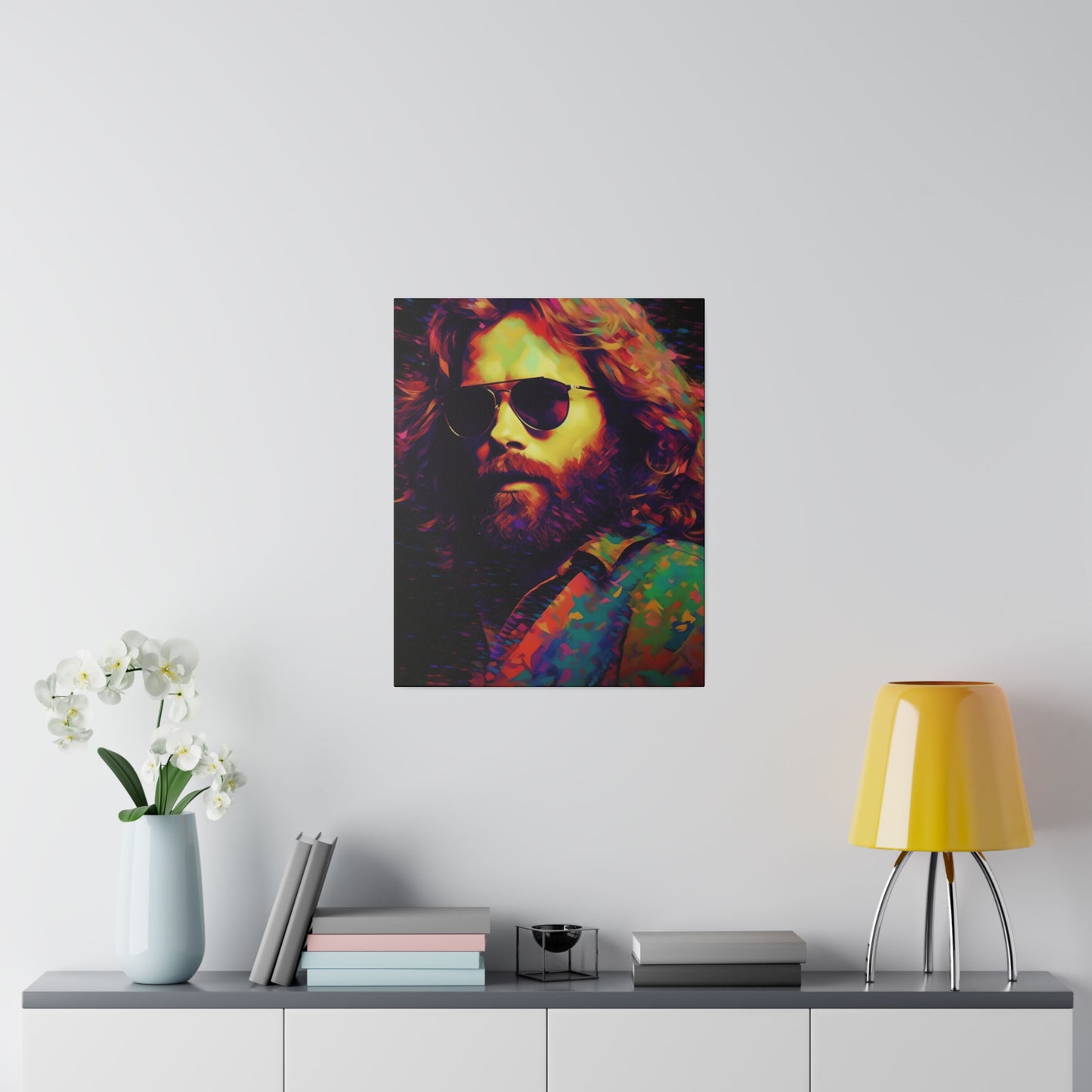 Jim Morrison of The Doors Pop Art | Stretched Canvas Print