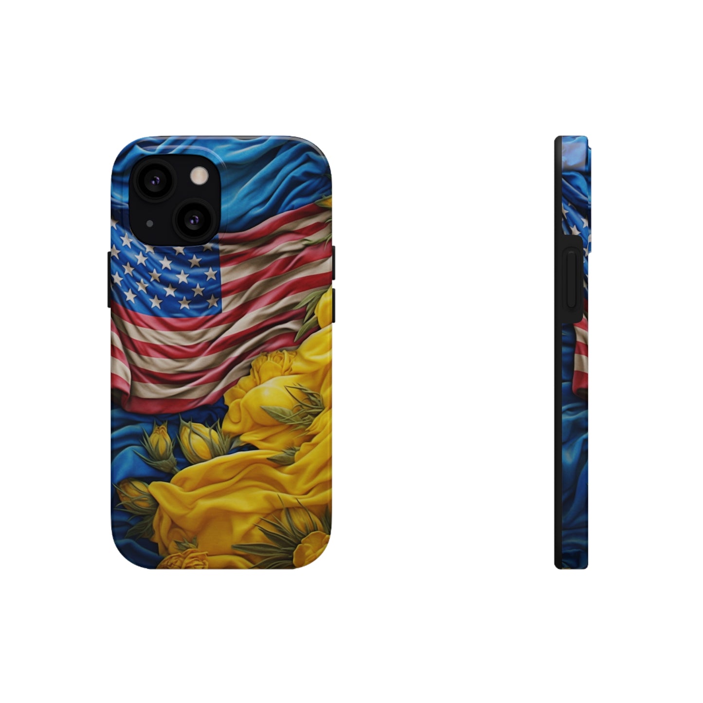 Support Ukraine Flag Phone Case | Show Your Ukrainian USA Patriotic Spirit with a Tough iPhone Case