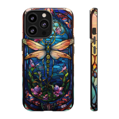 Art Nouveau Stained Glass Dragonfly Phone Case