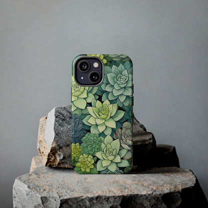 Succulent Desert Cactus Floral iPhone Case | Embrace the Beauty of Arid Elegance