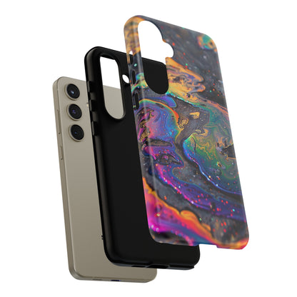 Opalescent Marbled Holographic Print Phone Case