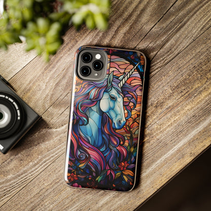 Unicorn Stained Glass iPhone Case | Mythical Beauty and Device Protection