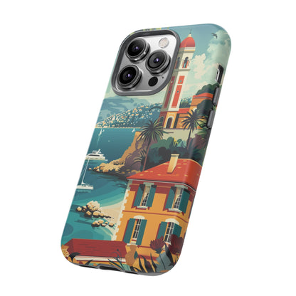 Midcentury French Riviera Landscape Painting Phone Case