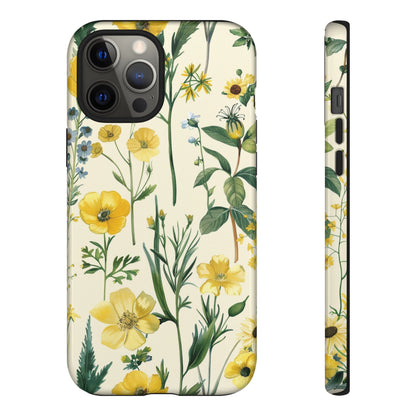 Floral Sage Yellow Wildflower Phone Case