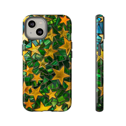 Green Celestial Stained Glass Mosaic Phone Case