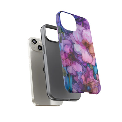 Purple Flower Stained Glass Phone Case