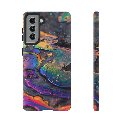 Opalescent Marbled Holographic Print Phone Case